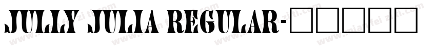 jully julia Regular字体转换